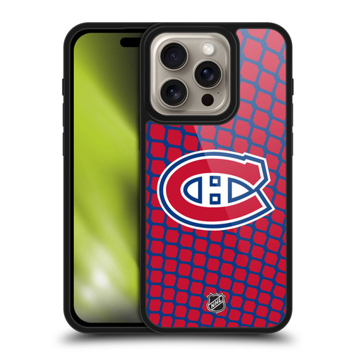 NHL Montreal Canadiens Net Pattern Gel Armour Case For Apple iPhone 16 Pro