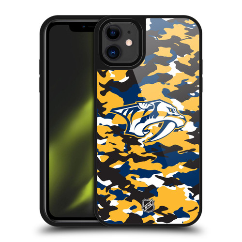 NHL Nashville Predators Camouflage Gel Armour Case For Apple iPhone 11