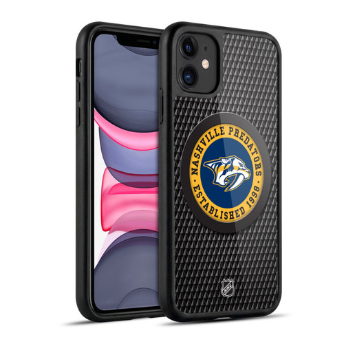 NHL Nashville Predators Puck Texture Gel Armour Case For Apple iPhone 11