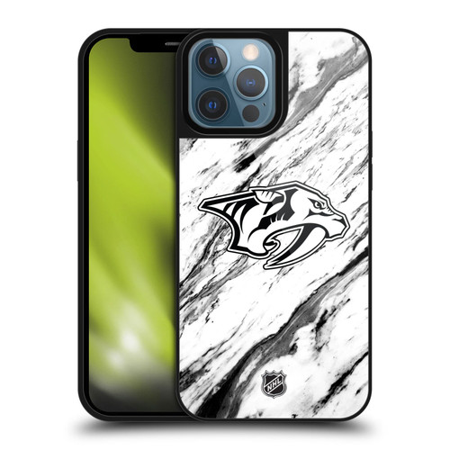 NHL Nashville Predators Marble Gel Armour Case For Apple iPhone 13 Pro Max NHL Nashville Predators Marble Gel Armour Case For Apple iPhone 13 Pro Max
