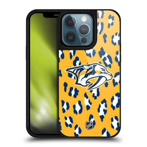 NHL Nashville Predators Leopard Pattern Gel Armour Case For Apple iPhone 13 Pro NHL Nashville Predators Leopard Pattern Gel Armour Case For Apple iPhone 13 Pro