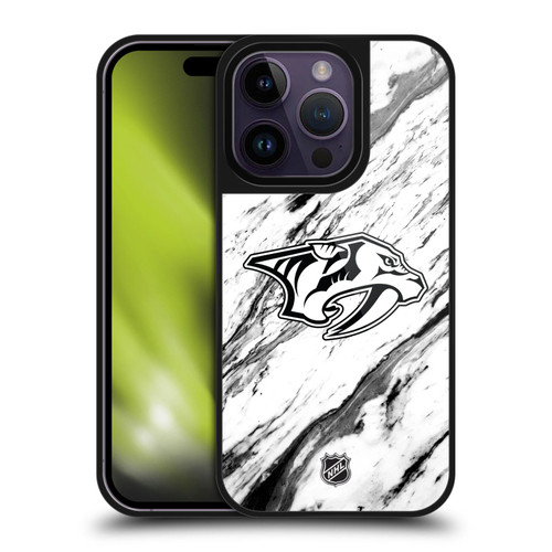 NHL Nashville Predators Marble Gel Armour Case For Apple iPhone 14 Pro NHL Nashville Predators Marble Gel Armour Case For Apple iPhone 14 Pro