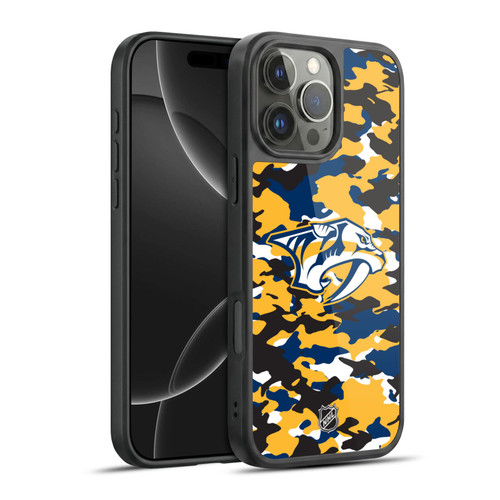 NHL Nashville Predators Camouflage Gel Armour Case For Apple iPhone 16 Pro Max
