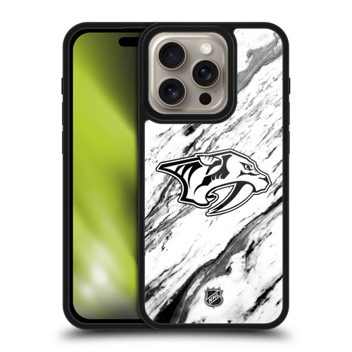 NHL Nashville Predators Marble Gel Armour Case For Apple iPhone 16 Pro NHL Nashville Predators Marble Gel Armour Case For Apple iPhone 16 Pro