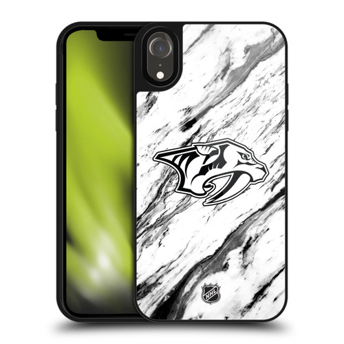 NHL Nashville Predators Marble Gel Armour Case For Apple iPhone XR