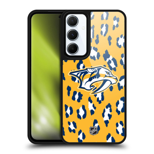 NHL Nashville Predators Leopard Pattern Gel Armour Case For Samsung Galaxy A55 5G