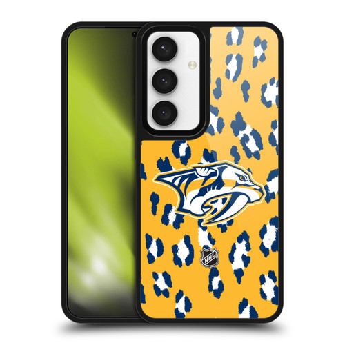 NHL Nashville Predators Leopard Pattern Gel Armour Case For Samsung Galaxy S24 5G