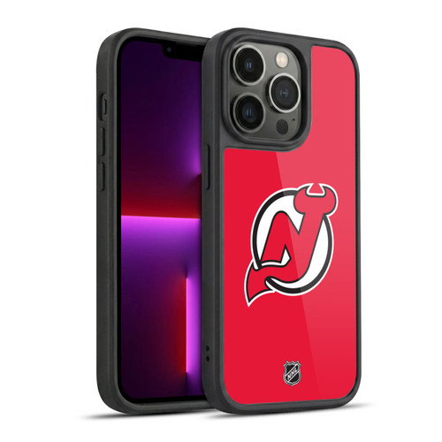 NHL New Jersey Devils Plain Gel Armour Case For Apple iPhone 13 Pro