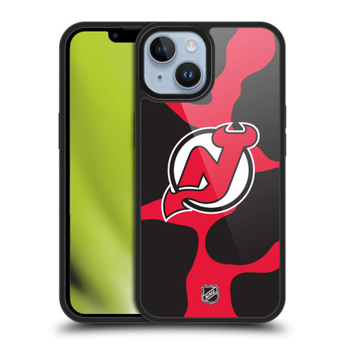 NHL New Jersey Devils Cow Pattern Gel Armour Case For Apple iPhone 14