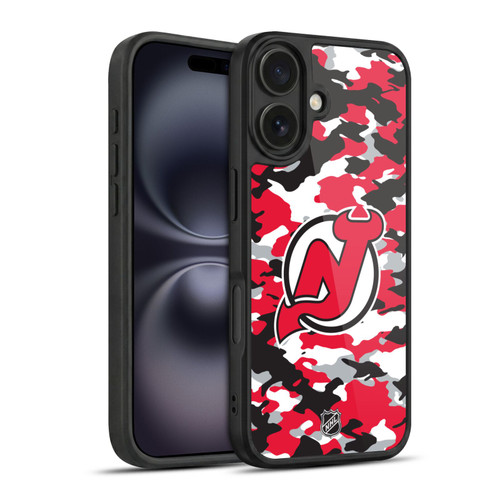 NHL New Jersey Devils Camouflage Gel Armour Case For Apple iPhone 16