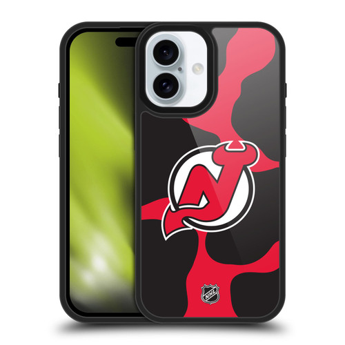 NHL New Jersey Devils Cow Pattern Gel Armour Case For Apple iPhone 16