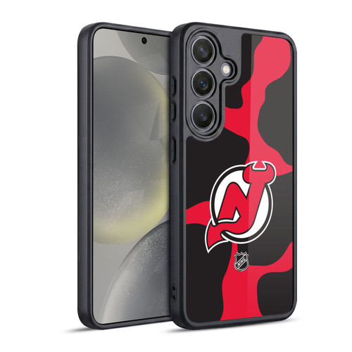 NHL New Jersey Devils Cow Pattern Gel Armour Case For Samsung Galaxy S24 5G