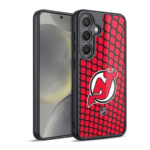 NHL New Jersey Devils Net Pattern Gel Armour Case For Samsung Galaxy S24 5G