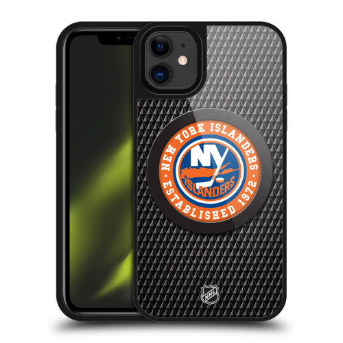 NHL New York Islanders Puck Texture Gel Armour Case For Apple iPhone 11