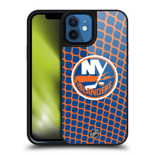 NHL New York Islanders Net Pattern Gel Armour Case For Apple iPhone 12 / iPhone 12 Pro