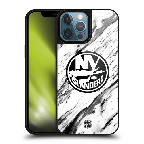 NHL New York Islanders Marble Gel Armour Case For Apple iPhone 13 Pro Max