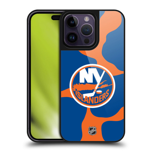 NHL New York Islanders Cow Pattern Gel Armour Case For Apple iPhone 14 Pro Max NHL New York Islanders Cow Pattern Gel Armour Case For Apple iPhone 14 Pro Max