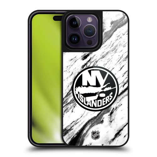 NHL New York Islanders Marble Gel Armour Case For Apple iPhone 14 Pro Max