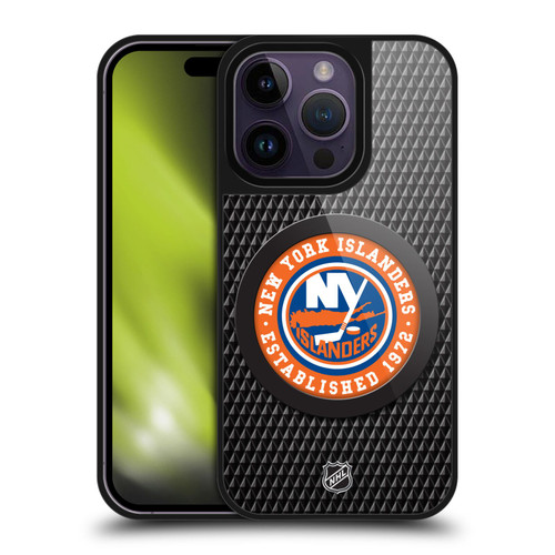 NHL New York Islanders Puck Texture Gel Armour Case For Apple iPhone 14 Pro