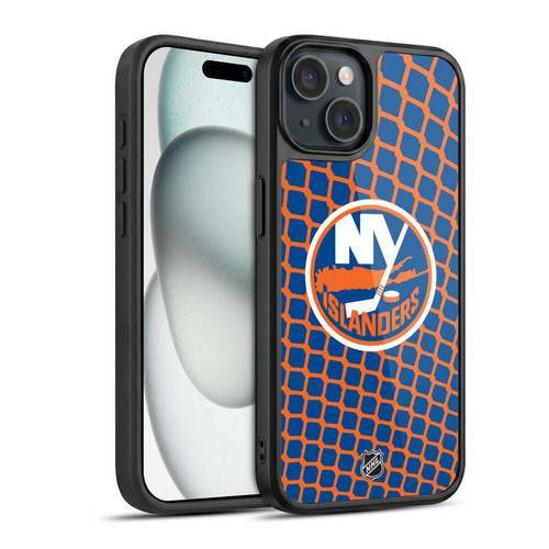 NHL New York Islanders Net Pattern Gel Armour Case For Apple iPhone 15