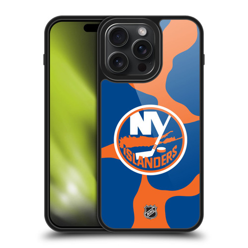 NHL New York Islanders Cow Pattern Gel Armour Case For Apple iPhone 15 Pro Max NHL New York Islanders Cow Pattern Gel Armour Case For Apple iPhone 15 Pro Max