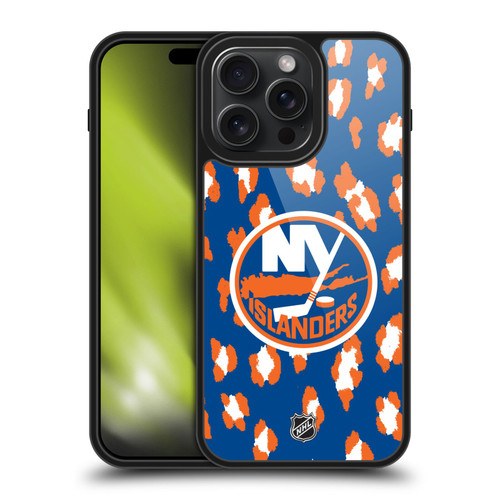 NHL New York Islanders Leopard Pattern Gel Armour Case For Apple iPhone 15 Pro Max NHL New York Islanders Leopard Pattern Gel Armour Case For Apple iPhone 15 Pro Max
