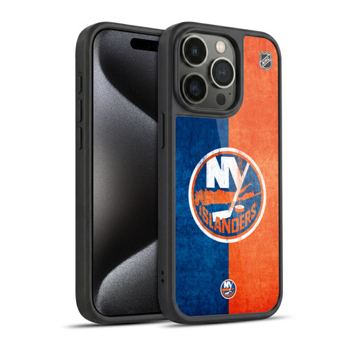 NHL New York Islanders Half Distressed Gel Armour Case For Apple iPhone 15 Pro