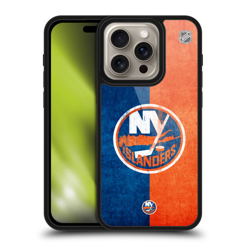 NHL New York Islanders Half Distressed Gel Armour Case For Apple iPhone 16 Pro NHL New York Islanders Half Distressed Gel Armour Case For Apple iPhone 16 Pro