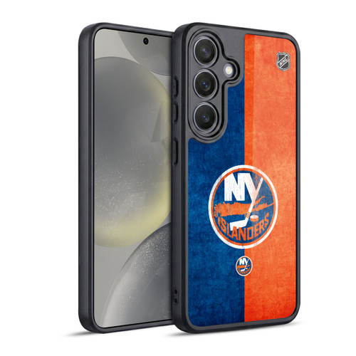 NHL New York Islanders Half Distressed Gel Armour Case For Samsung Galaxy S24 5G