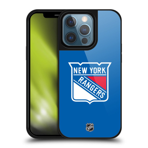 NHL New York Rangers Plain Gel Armour Case For Apple iPhone 13 Pro