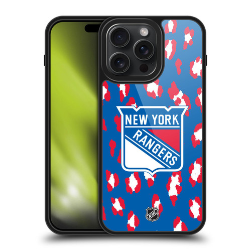 NHL New York Rangers Leopard Pattern Gel Armour Case For Apple iPhone 15 Pro Max NHL New York Rangers Leopard Pattern Gel Armour Case For Apple iPhone 15 Pro Max