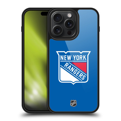 NHL New York Rangers Plain Gel Armour Case For Apple iPhone 15 Pro Max
