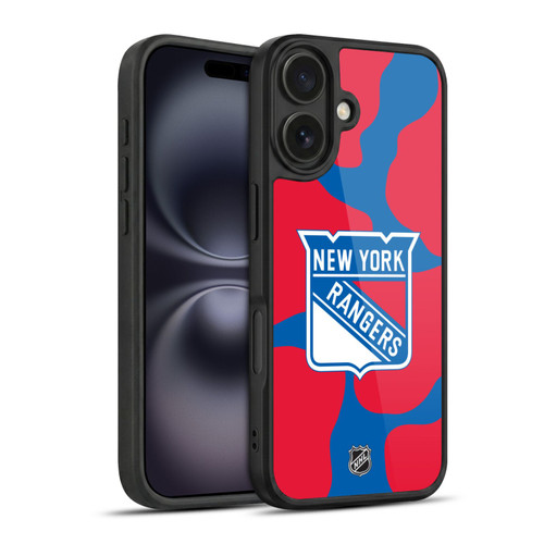 NHL New York Rangers Cow Pattern Gel Armour Case For Apple iPhone 16