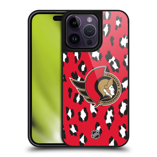 NHL Ottawa Senators Leopard Pattern Gel Armour Case For Apple iPhone 14 Pro Max NHL Ottawa Senators Leopard Pattern Gel Armour Case For Apple iPhone 14 Pro Max