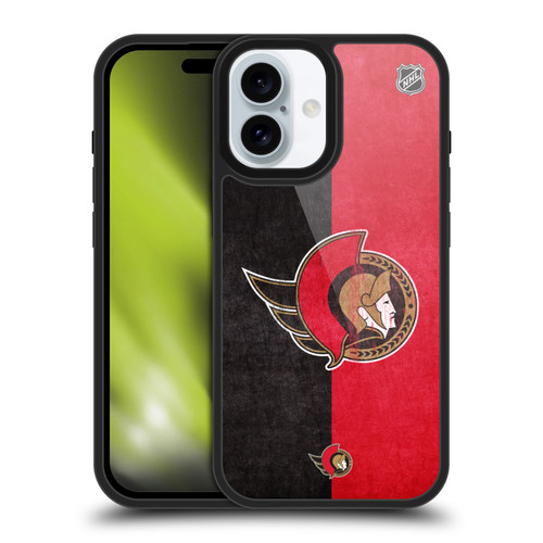 NHL Ottawa Senators Half Distressed Gel Armour Case For Apple iPhone 16