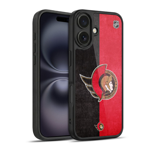 NHL Ottawa Senators Half Distressed Gel Armour Case For Apple iPhone 16