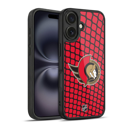 NHL Ottawa Senators Net Pattern Gel Armour Case For Apple iPhone 16