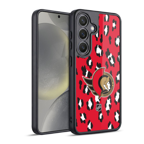 NHL Ottawa Senators Leopard Pattern Gel Armour Case For Samsung Galaxy S24 5G