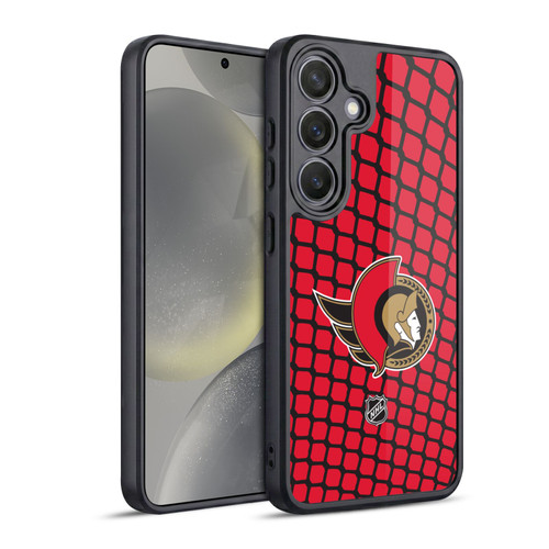 NHL Ottawa Senators Net Pattern Gel Armour Case For Samsung Galaxy S24 5G