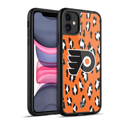 NHL Philadelphia Flyers Leopard Pattern Gel Armour Case For Apple iPhone 11
