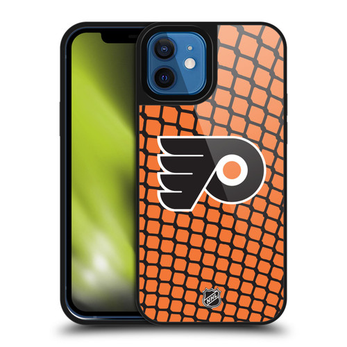NHL Philadelphia Flyers Net Pattern Gel Armour Case For Apple iPhone 12 / iPhone 12 Pro