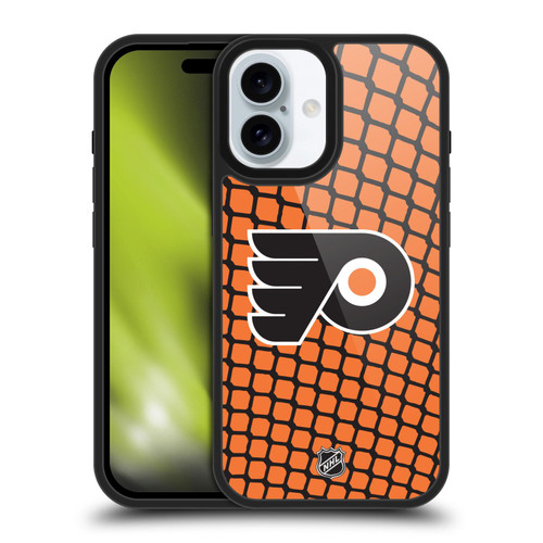 NHL Philadelphia Flyers Net Pattern Gel Armour Case For Apple iPhone 16