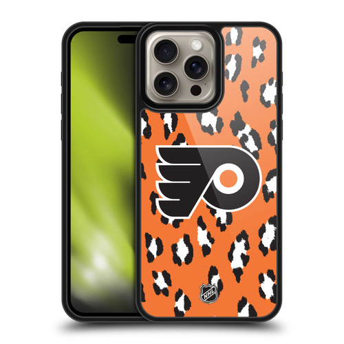 NHL Philadelphia Flyers Leopard Pattern Gel Armour Case For Apple iPhone 16 Pro Max NHL Philadelphia Flyers Leopard Pattern Gel Armour Case For Apple iPhone 16 Pro Max