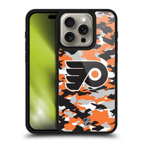 NHL Philadelphia Flyers Camouflage Gel Armour Case For Apple iPhone 16 Pro NHL Philadelphia Flyers Camouflage Gel Armour Case For Apple iPhone 16 Pro