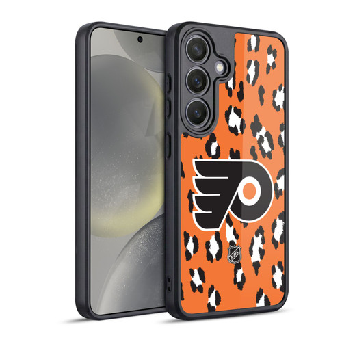NHL Philadelphia Flyers Leopard Pattern Gel Armour Case For Samsung Galaxy S24 5G