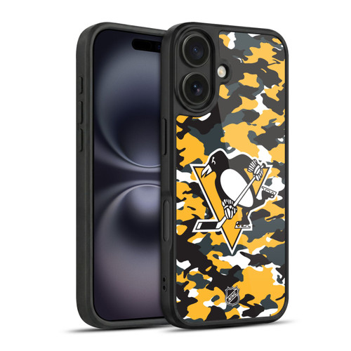 NHL Pittsburgh Penguins Camouflage Gel Armour Case For Apple iPhone 16