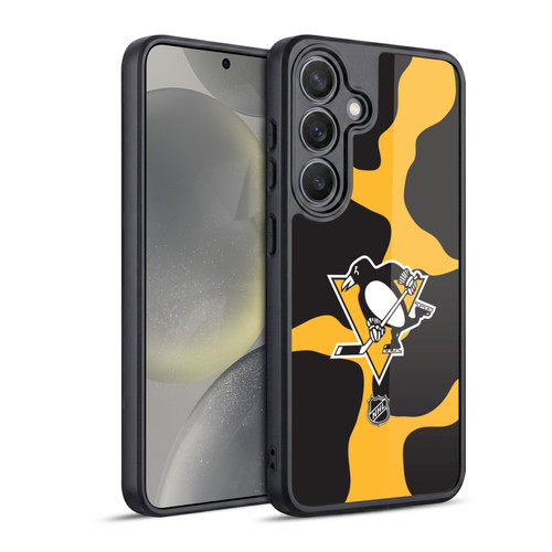 NHL Pittsburgh Penguins Cow Pattern Gel Armour Case For Samsung Galaxy S24 5G