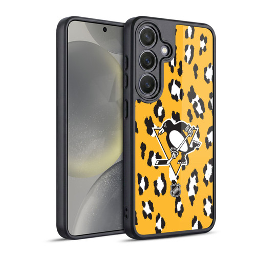 NHL Pittsburgh Penguins Leopard Pattern Gel Armour Case For Samsung Galaxy S24 5G