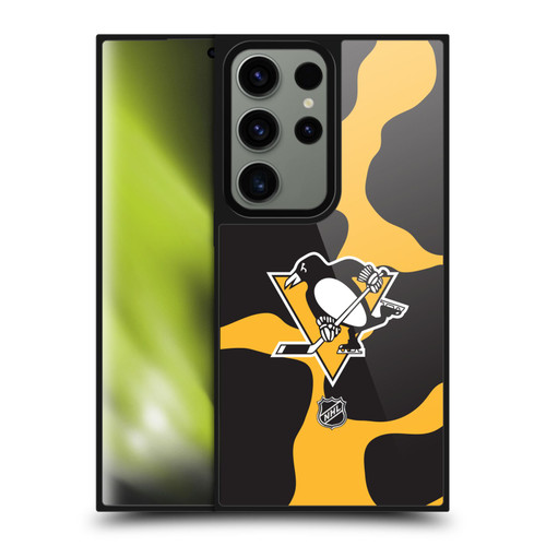 NHL Pittsburgh Penguins Cow Pattern Gel Armour Case For Samsung Galaxy S24 Ultra 5G