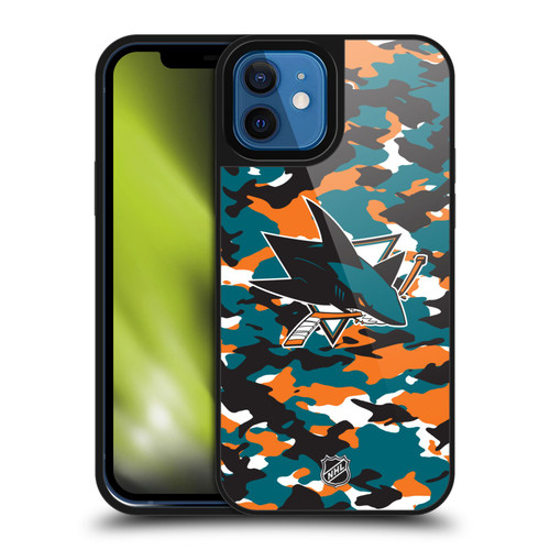 NHL San Jose Sharks Camouflage Gel Armour Case For Apple iPhone 12 / iPhone 12 Pro